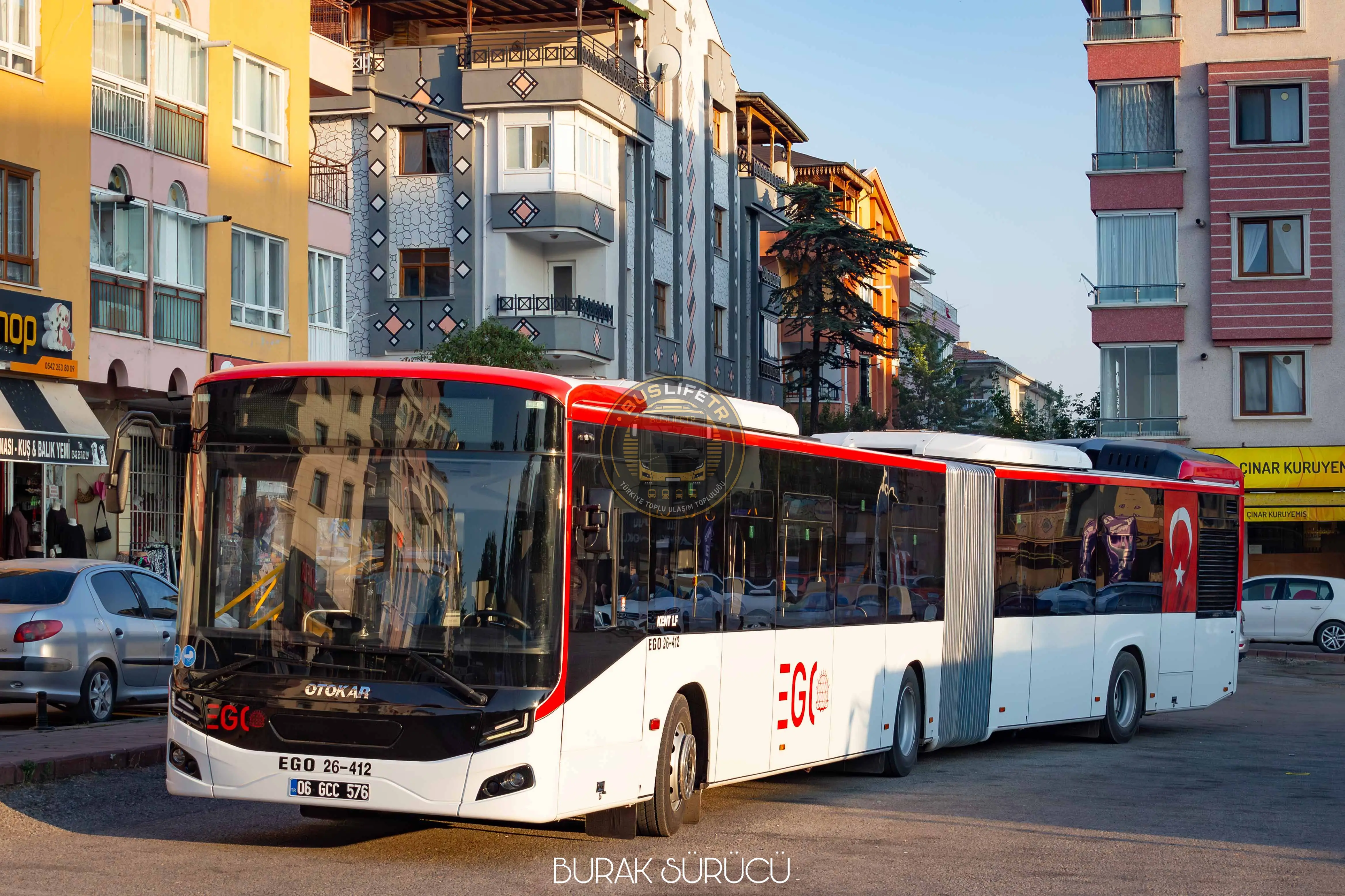 EGO / Otokar Kent LF II Körüklü otobüs fotoğrafı EGO-26-412
06 GCC 576
Aktepe Hareket Noktası